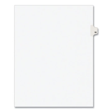 Avery® Preprinted Legal Exhibit Side Tab Index Dividers, Avery Style, 10-tab, 56, 11 X 8.5, White, 25-pack, (1056) freeshipping - TVN Wholesale